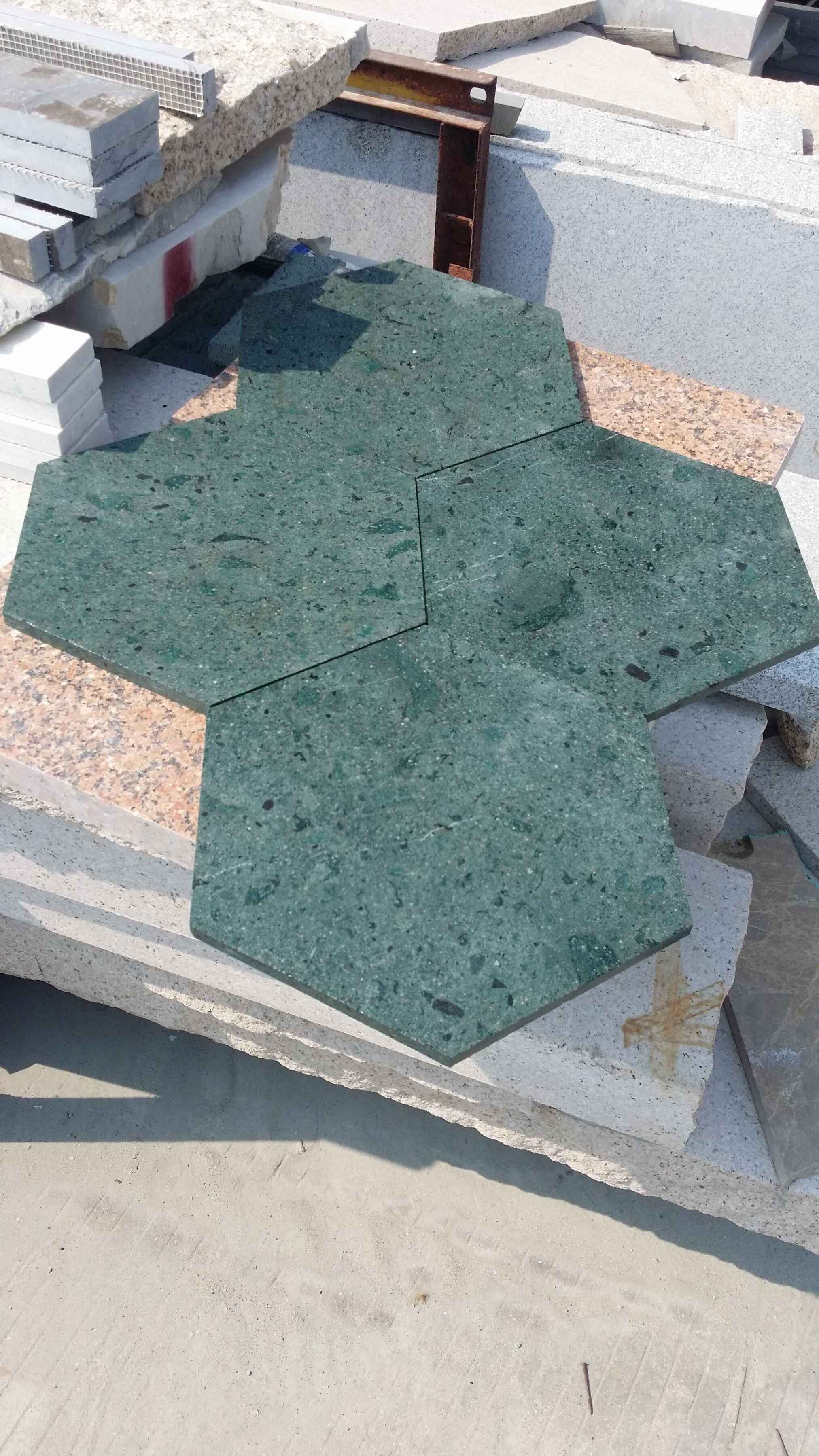 China Green Sukabumi Swimming Pool stone 
